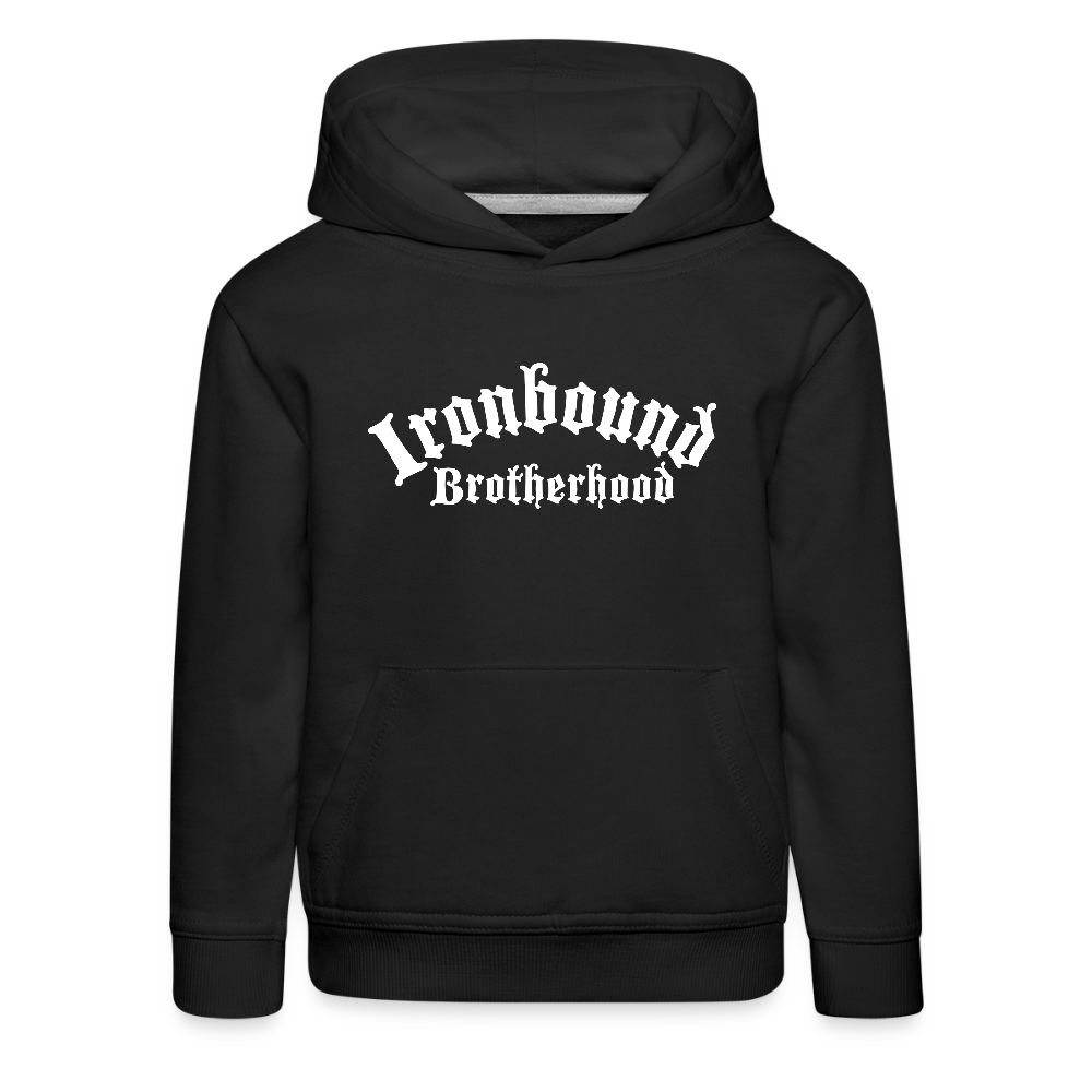 Kinder Premium Hoodie Ironbound - Schwarz
