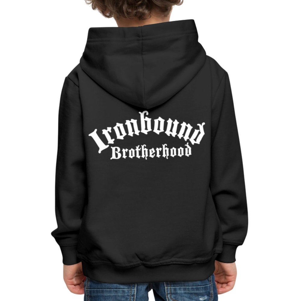 Kinder Premium Hoodie Ironbound - Schwarz